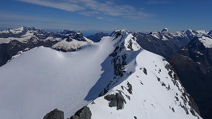 Looking down the NW ridge of Talbot