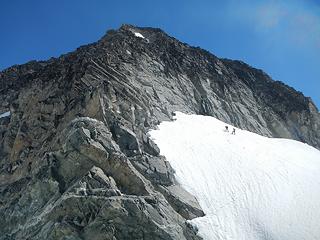 the southwest buttress above