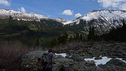 Tatie Peak across the valley to the east