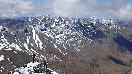 Two climbers near the summit