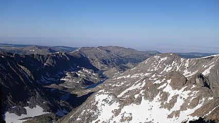 View down Wilderness Basin from the summit