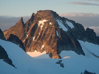 Klawatti alpenglow with southwest buttress front and center