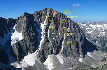 Our Route Topo for "Catch-a-Sunrise - 5.9 PG