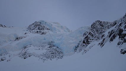 Icefalls on the south face of Dixon