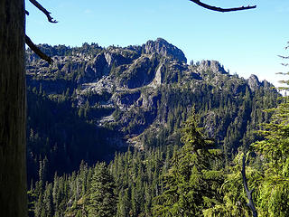 View of Crosby Mtn before dropping to Cement Lake.