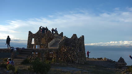 This structure was on the highpoint of the island