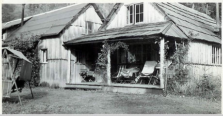 Smith Place - Queets Valley - ca. 1929 - view of southwest corner of Smith addition - photo courtesy L. Vaughan