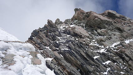 View of the summit rocks