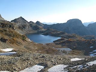 Lower Ice Lake from the saddle