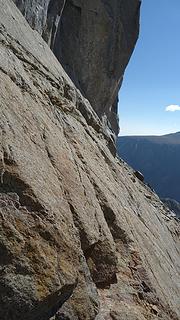 The scary slab traverse