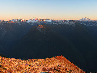 LeConte to Glacier Peak from Lookout