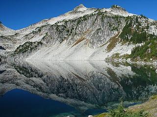 Hidden Lake Peak (7088) Reflected in Hidden Lake