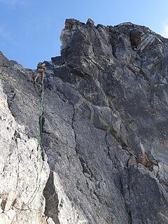 The rappel off Degenhardt to the west