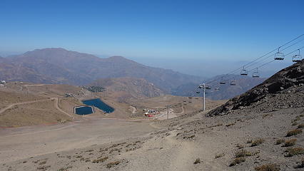 Ski lifts at La Parva